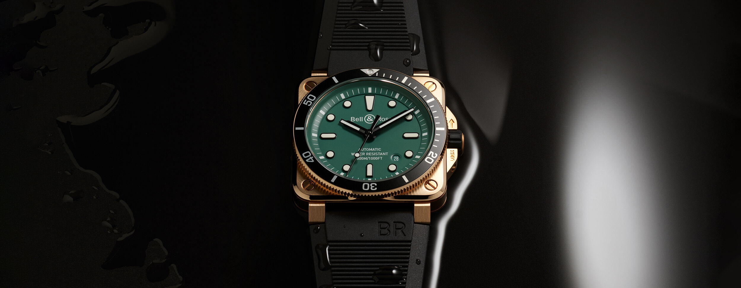 BR 03-92 Diver black & green bronze