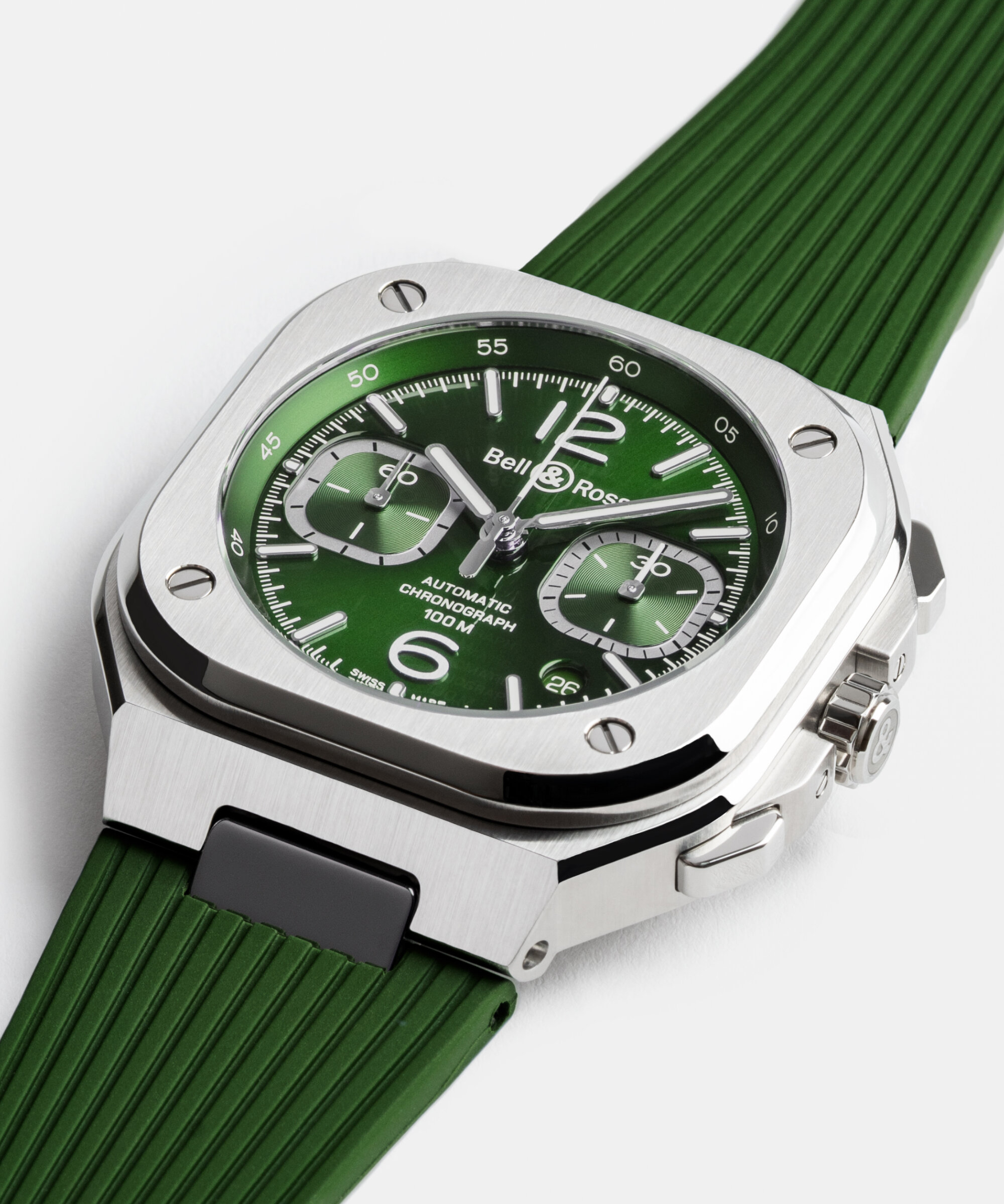 BR 05 chrono green steel