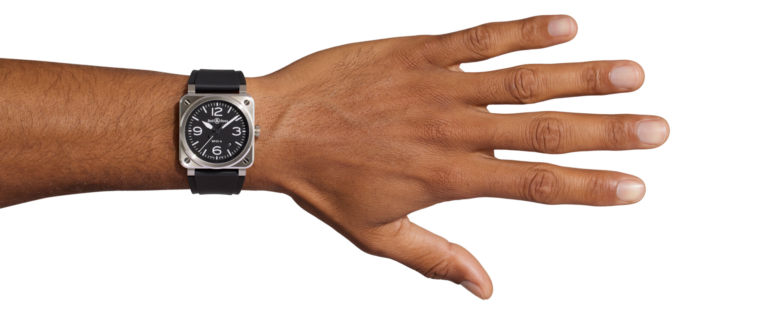 Bell & ross black steel on sale