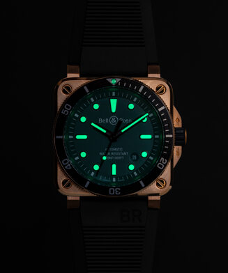 BR 03-92 Diver Black & Green Bronze