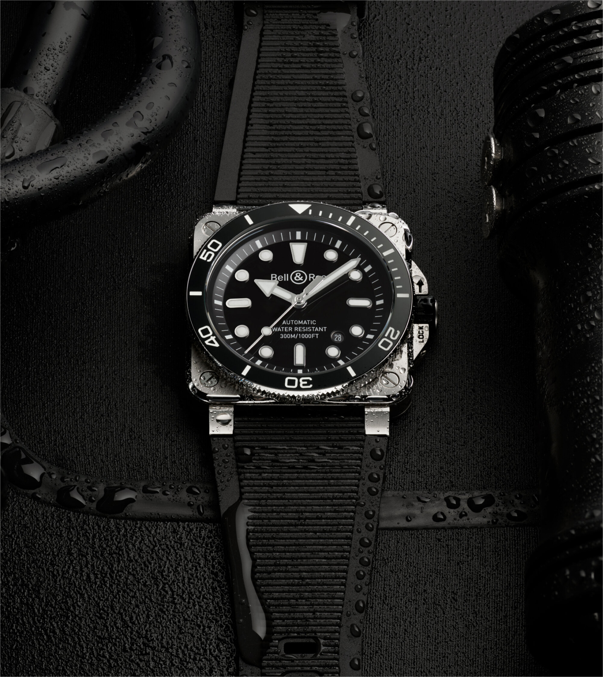 Bell and ross diver black clearance