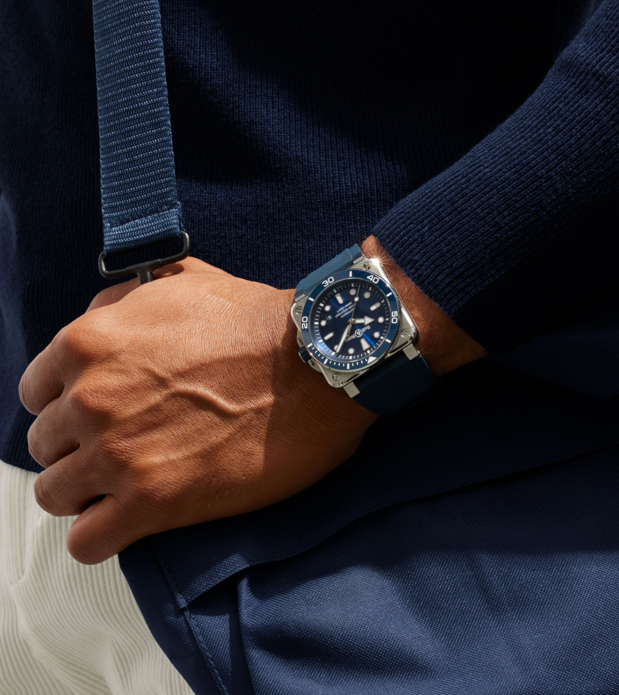 Bell and ross diver blue online