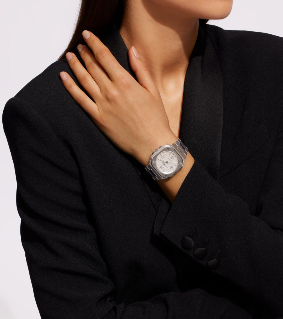 ローズリリーベルナルドメトロポール　 ローマ　パリ BR-05 36 mm Mother Of Pearl Steel