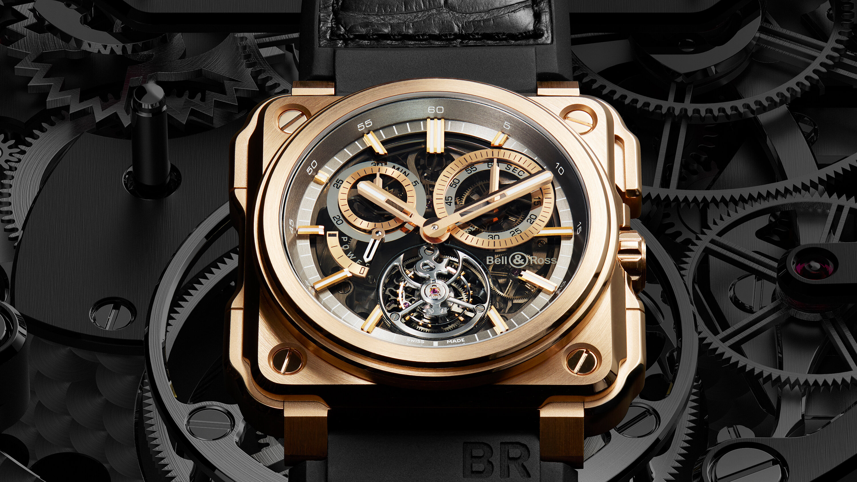 Bell & ross rose gold best sale