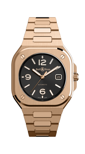 【ベル&ロス】圧倒的な存在感と高級感を纏う──「BR-05 GOLD」-BELL&ROSS -BR05-auto-gold-gold